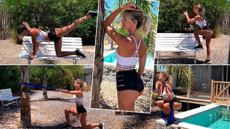 La rutina fitness de Rocío Guirao Díaz en Punta del Este