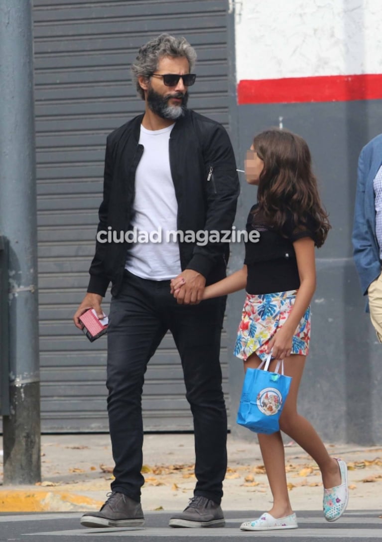 La salida de Joaquín Furriel con su hija y Eva de Dominici, en familia en el Domingo de Pascua