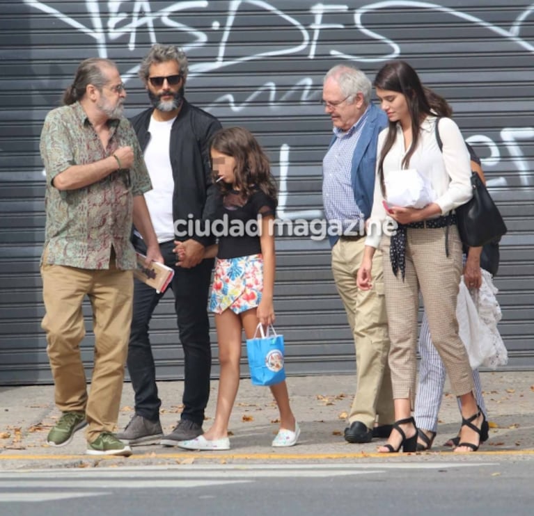 La salida de Joaquín Furriel con su hija y Eva de Dominici, en familia en el Domingo de Pascua