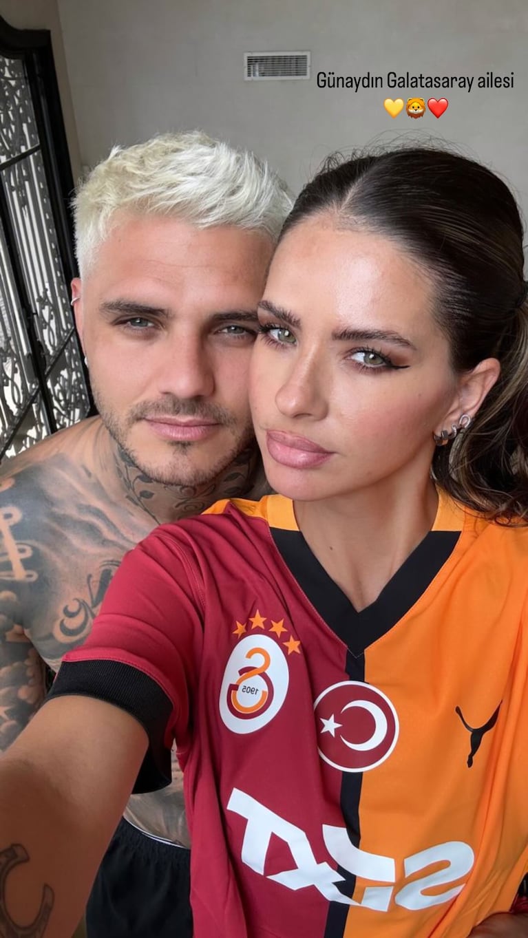 La selfie de Mauro Icardi y China Suárez.