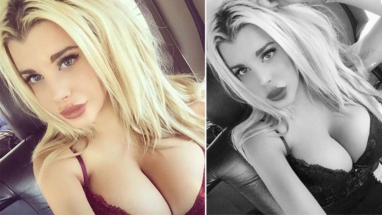 La selfie del impactante escote de Charlotte Caniggia que derritió Instagram. Foto: Instagram