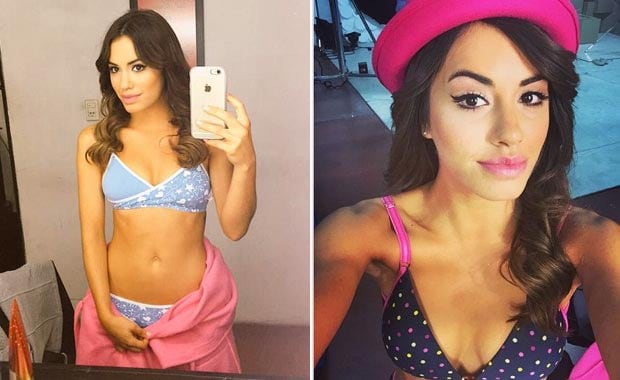 La sensual producción de fotos en ropa interior de Lali Espósito (Fotos: Twitter e Instagram)