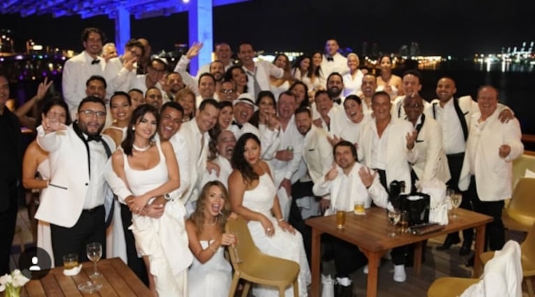 La súper fiesta de gala de Marc Anthony por sus 50 años: las fotos de su exclusiva "white party"