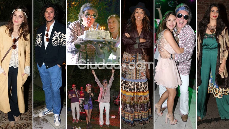 La súper fiesta 'hippie chic' de Pancho Dotto por sus 60 años. (Foto: Movilpress)