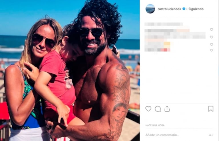 La tierna foto de Luciano Castro con Sabrina Rojas y su hijo, Fausto, a un mes de anunciar su separación 