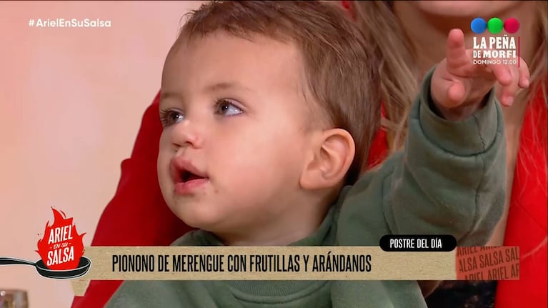 La tierna reacción de Luca, el hijo de Mica Viciconte y Fabián Cubero, al verse en la tele: “Está anonadado”