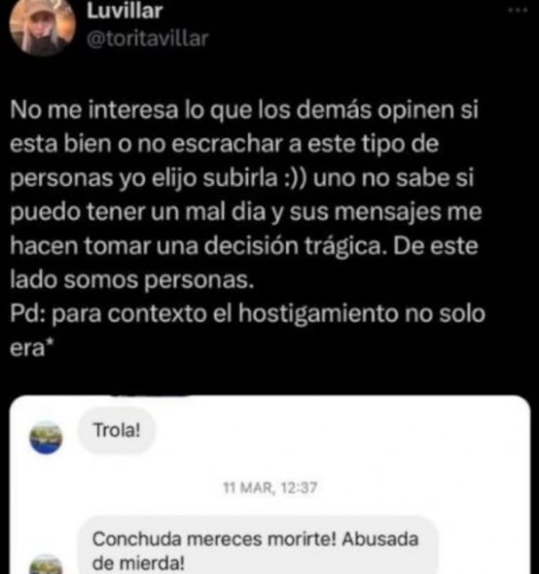 La Tora se cansó de los insultos en las redes y tomó una drástica decisión