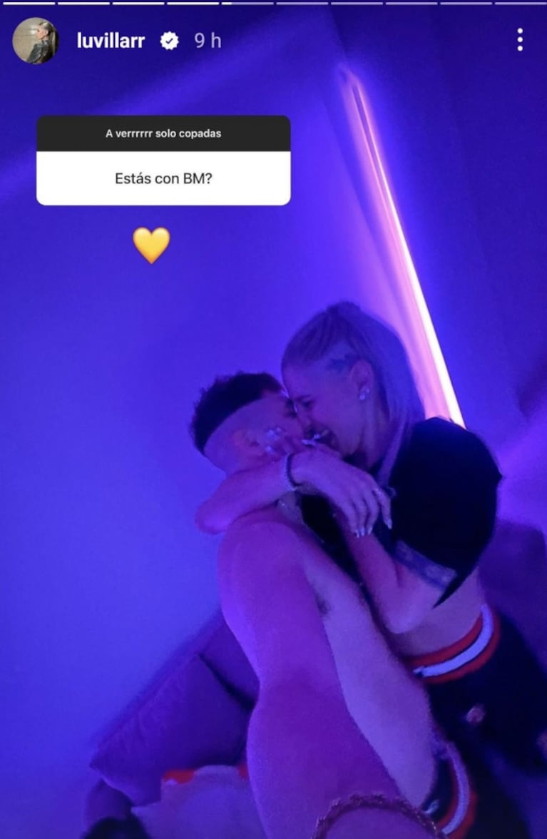 La Tora Villar y BM confirmaron su apasionado romance con una foto íntima