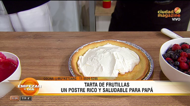 La torta de frutos rojos saludable para el Día del Padre de Empezar el Día.