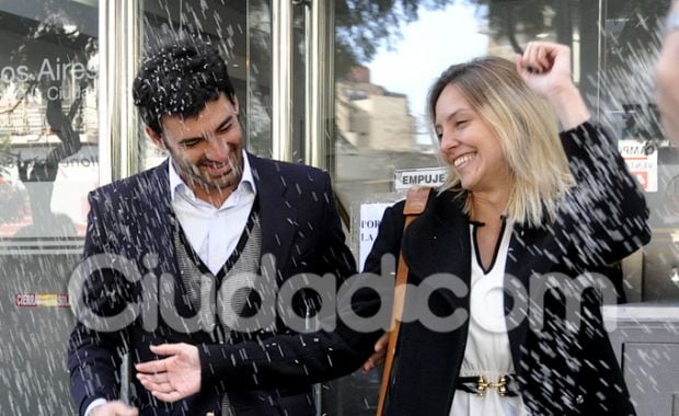 La unión civil de Diego Balut y Dolores Manso. (Foto: Jennifer Rubio)