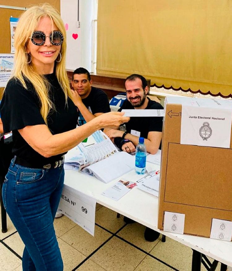 La votación de los famosos en las elecciones presidenciales 2019