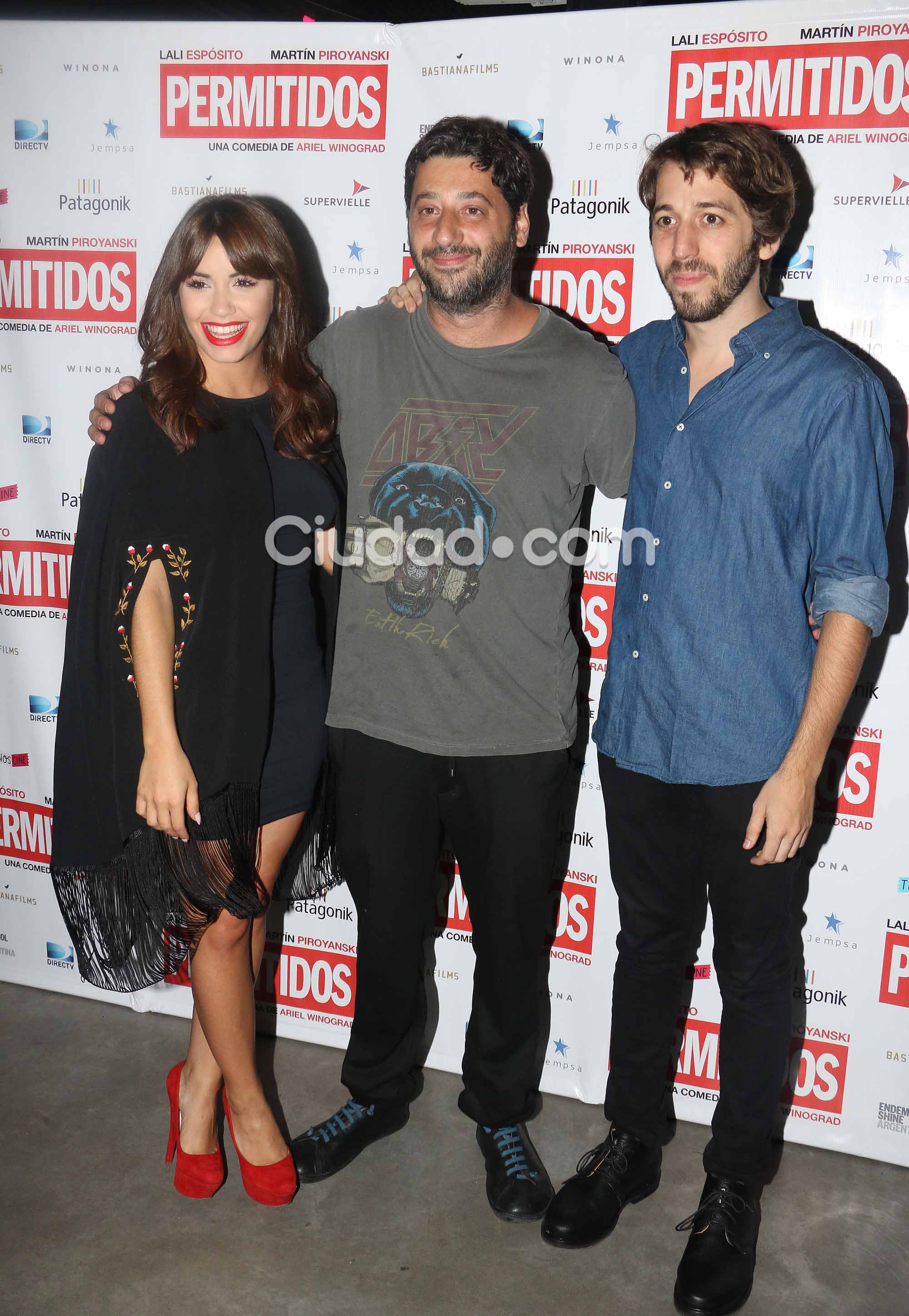 Lali, Ariel y Martín, en la presentación de Permitidos (Foto: Movilpress)