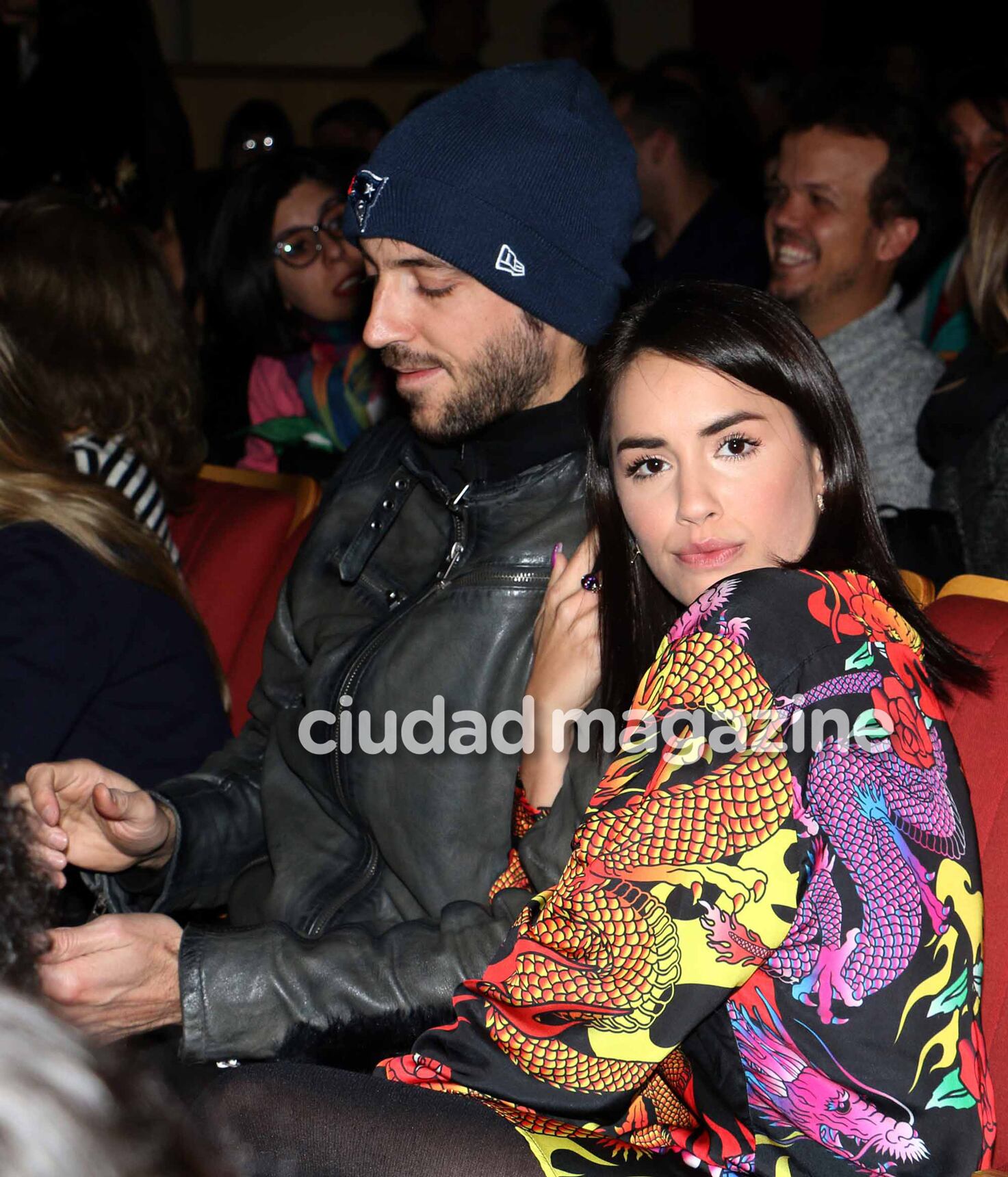 Lali con Santiago Mocorrea en la avant premiere de Claudia (Foto: Movilpress)