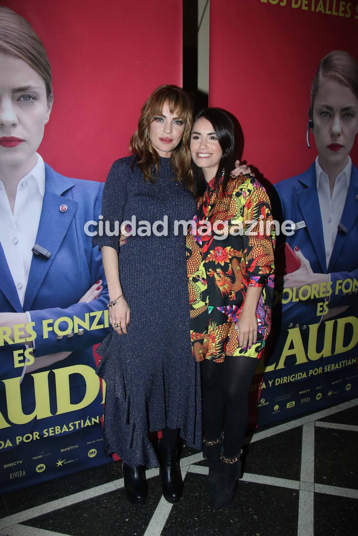 Lali con Santiago Mocorrea en la avant premiere de Claudia (Foto: Movilpress)