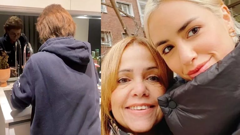 Lali Espósito le agradeció a su mamá por haber ido a su casa a cocinarle.