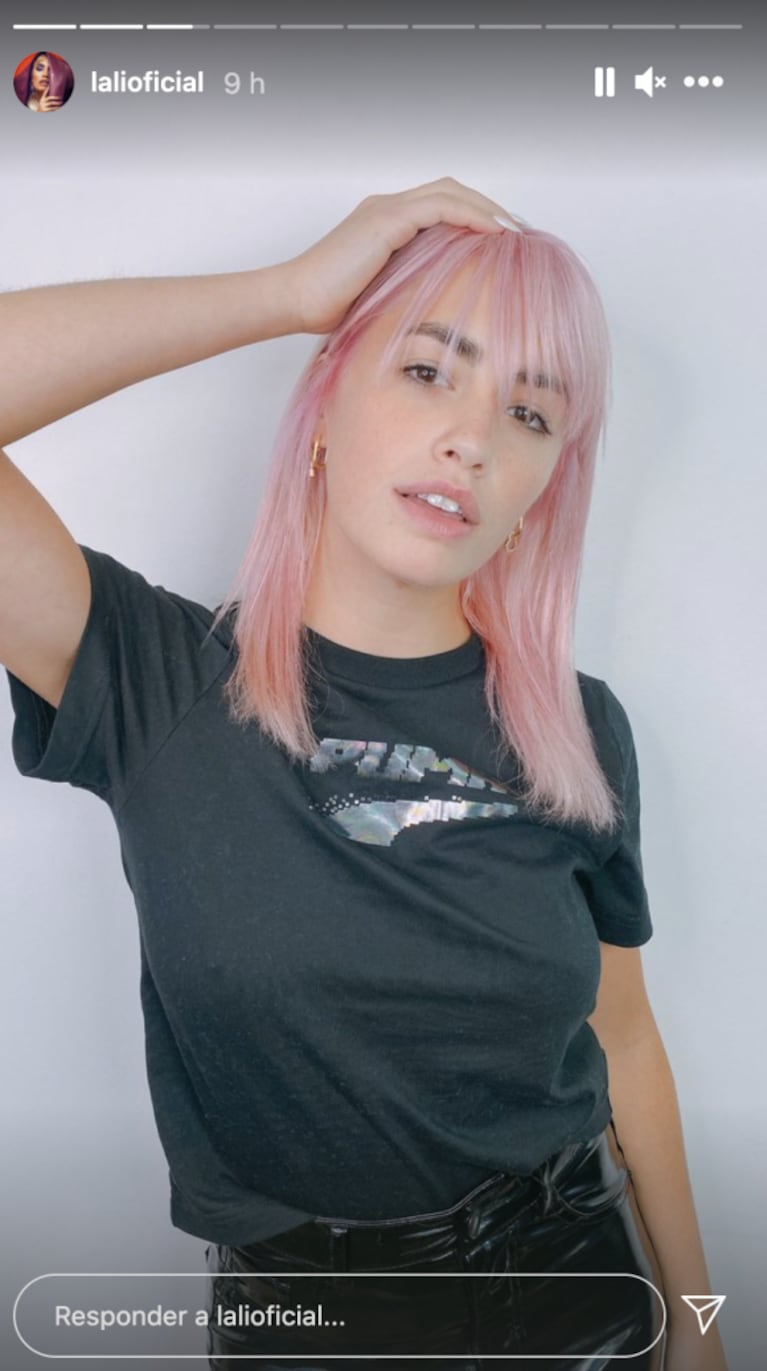 Lali Espósito se animó a un radical cambio de look y se tiñó el cabello de rosa: "¡Genio!"