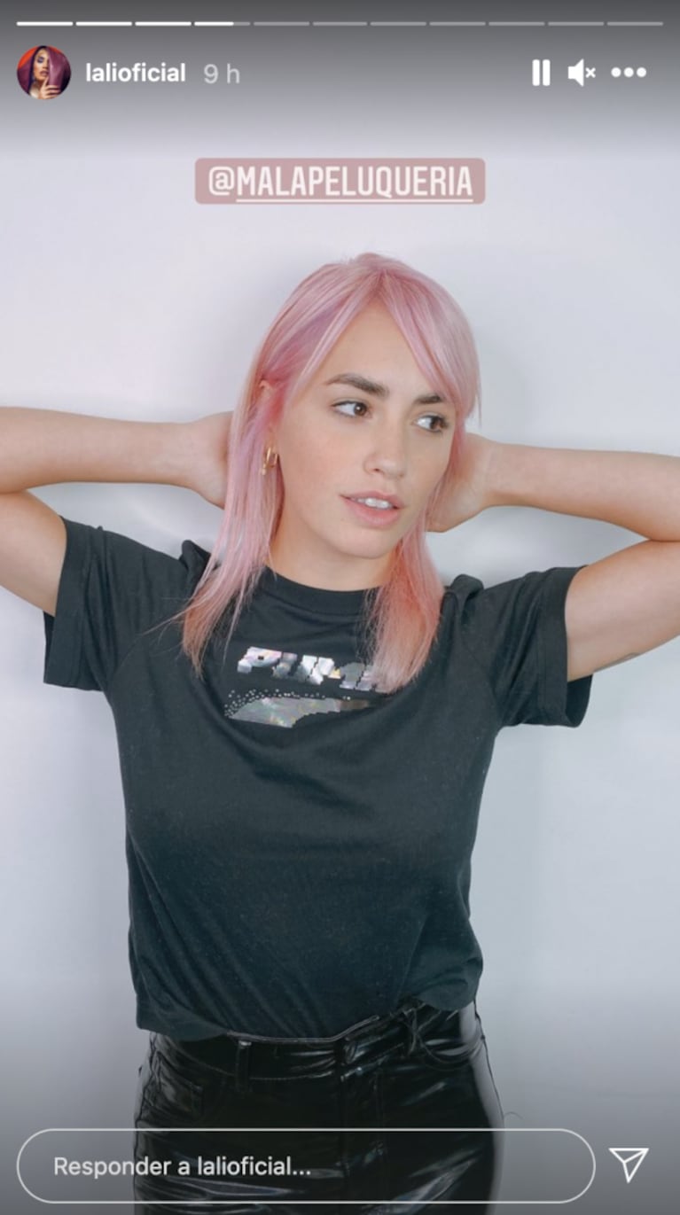 Lali Espósito se animó a un radical cambio de look y se tiñó el cabello de rosa: "¡Genio!"