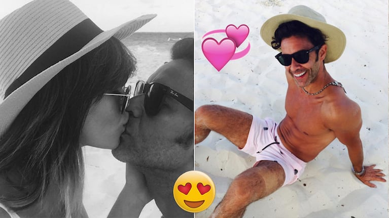 Lali Espósito y Mariano Martínez, amor total al sol: besos apasionados y lomazo en Miami