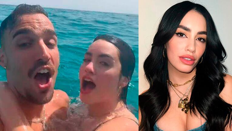 Lali Espósito y Rels B ya no se esconden: viajaron juntos y posaron en el mismo barco.