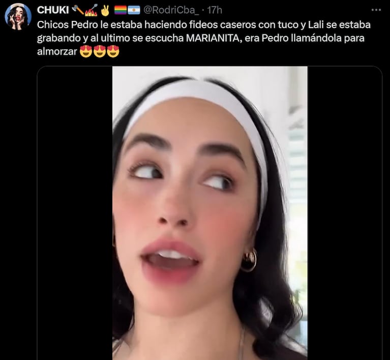 Lali y Pedro mostraron un momento juntos de entrecasa.