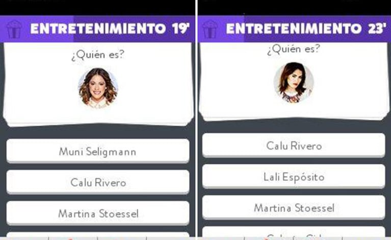 Las celebridades argentinas que tienen su lugar en el juego furor de 2014.