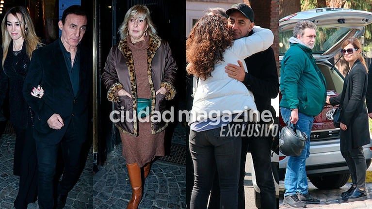 Las celebridades despidieron a Lino Patalano (Fotos: Movilpress). 