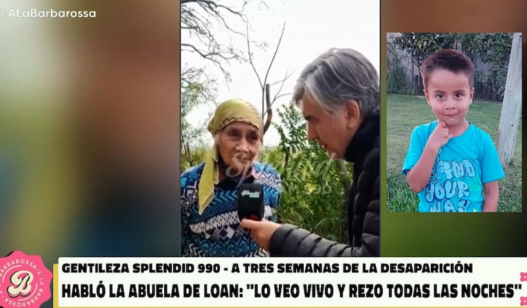 Las desgarradoras palabras de la abuela de Loan, el niño desaparecido en Corrientes: “En mi pensar, está vivo”
