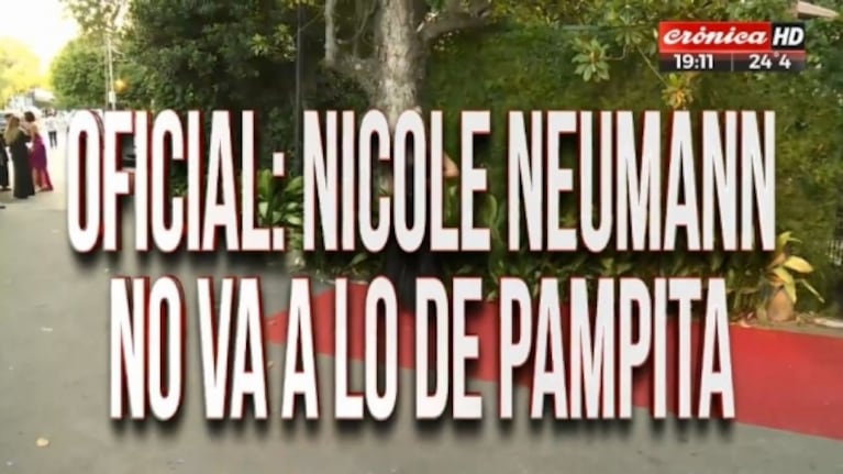 Las desopilantes placas de Crónica TV durante el casamiento de Pampita y Roberto García Moritán