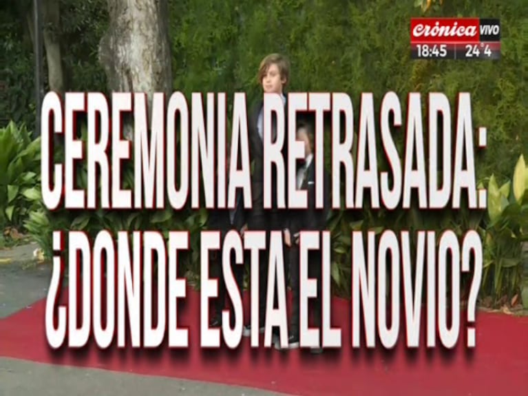 Las desopilantes placas de Crónica TV durante el casamiento de Pampita y Roberto García Moritán