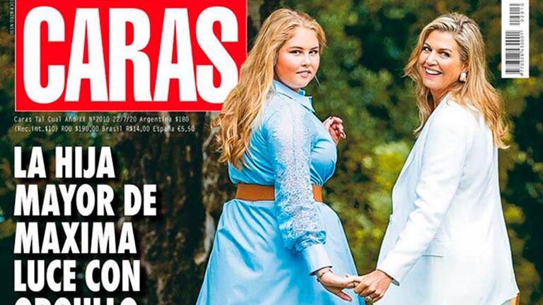 Las disculpas de la revista Caras, luego de la polémica tapa sobre la princesa Amalia (Foto: revista Caras)