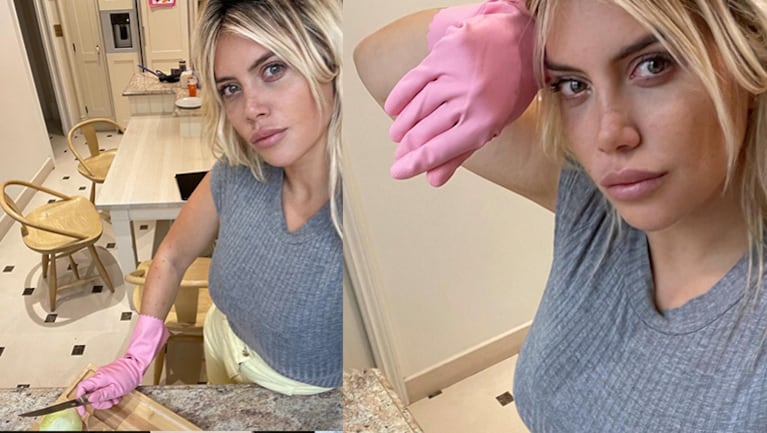 Las divertidas fotos Wanda Nara cocinando en medio de las especulaciones por su incorporación a MasterChef Celebrity 3.