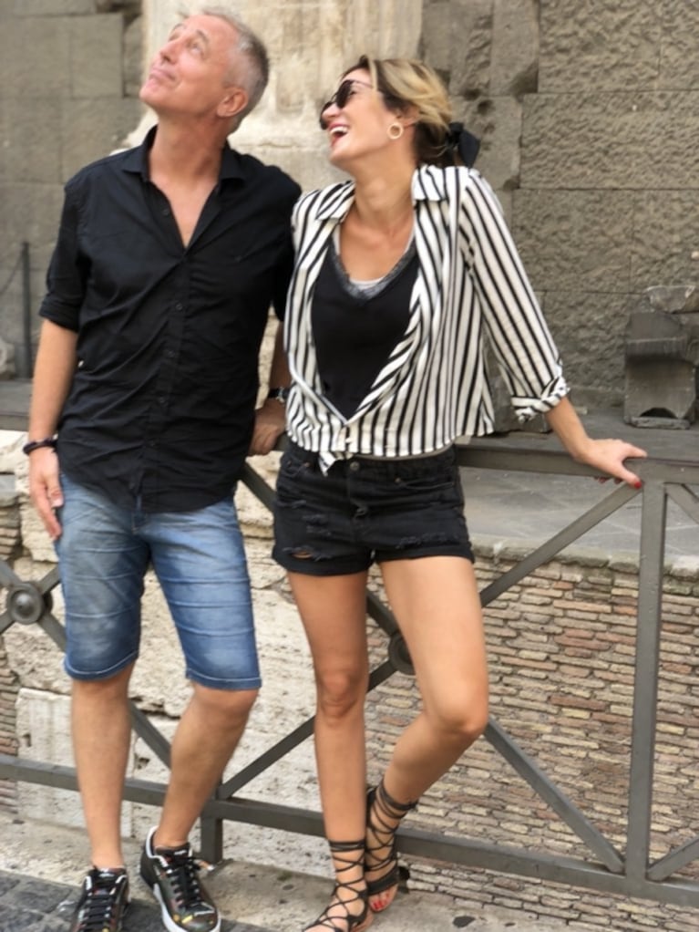 Las divertidas postales del viaje de Paula Chaves y Marley con sus hijos, Baltazar y Mirko, por Italia