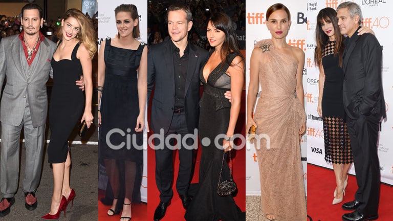 Las estrellas brillaron en la alfombra roja del Festival de Cine de Toronto (Fotos: AFP). 