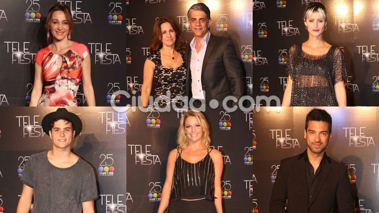 Las figuras de Telefe en la fiesta anual del canal (Fotos: Movilpress). 