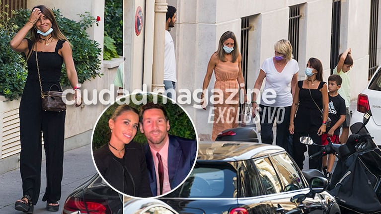 Las fotos de Antonela Roccuzzo buscando una casa para vivir con Lionel Messi y sus hijos en París