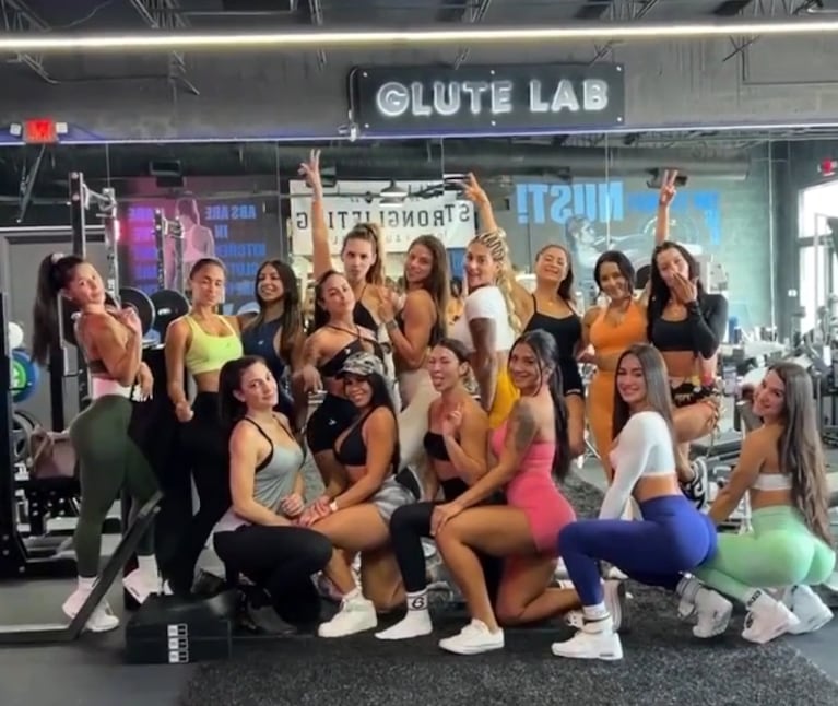 Las fotos de Antonela Roccuzzo entrenando en el “Laboratorio de Glúteos” de Miami