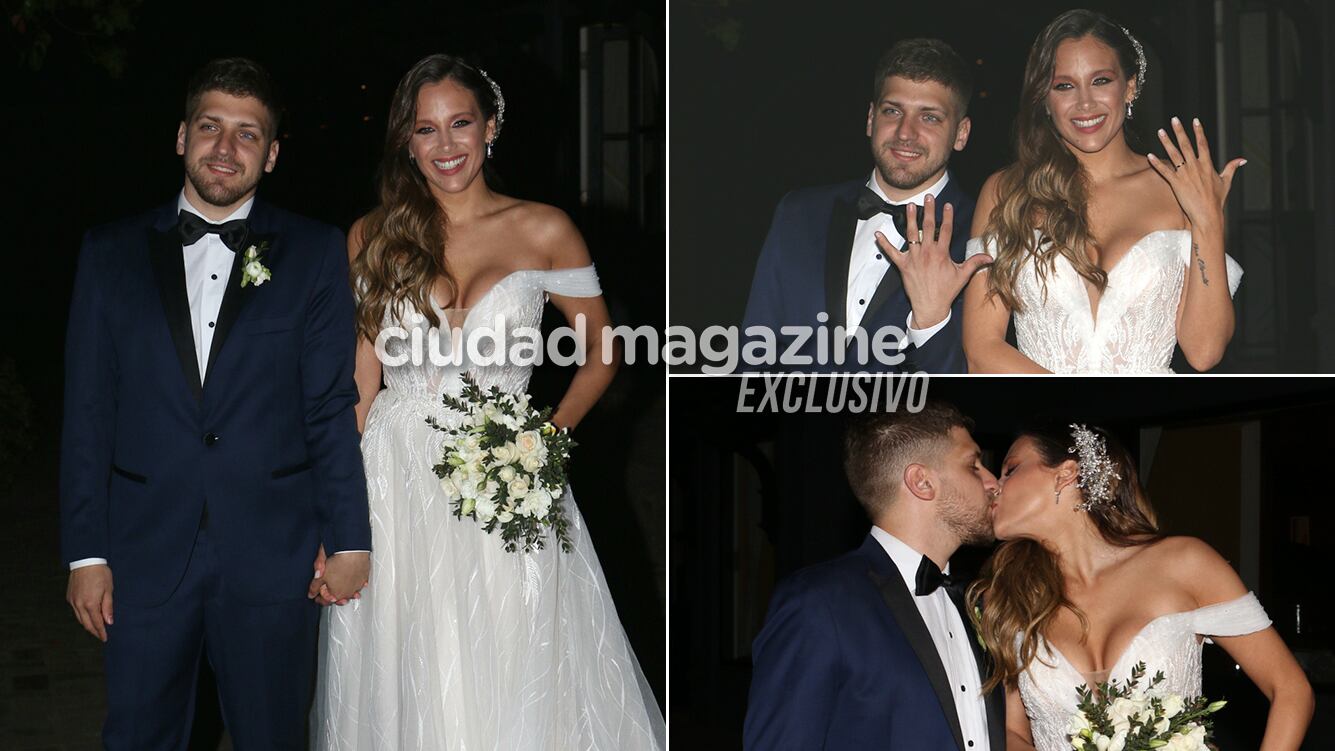 Las fotos de Barbie Vélez y Lucas Rodríguez en la noche de su fiesta de casamiento. (Foto: Movilpress)