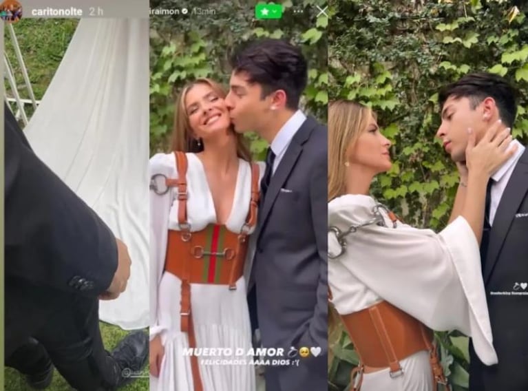 Las fotos de la China Suárez y Rusherking que dispararon rumores de casamiento.