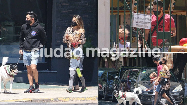 Las fotos de la divertida tarde primaveral que pasaron Jimena Barón, el Tucu López y Momo