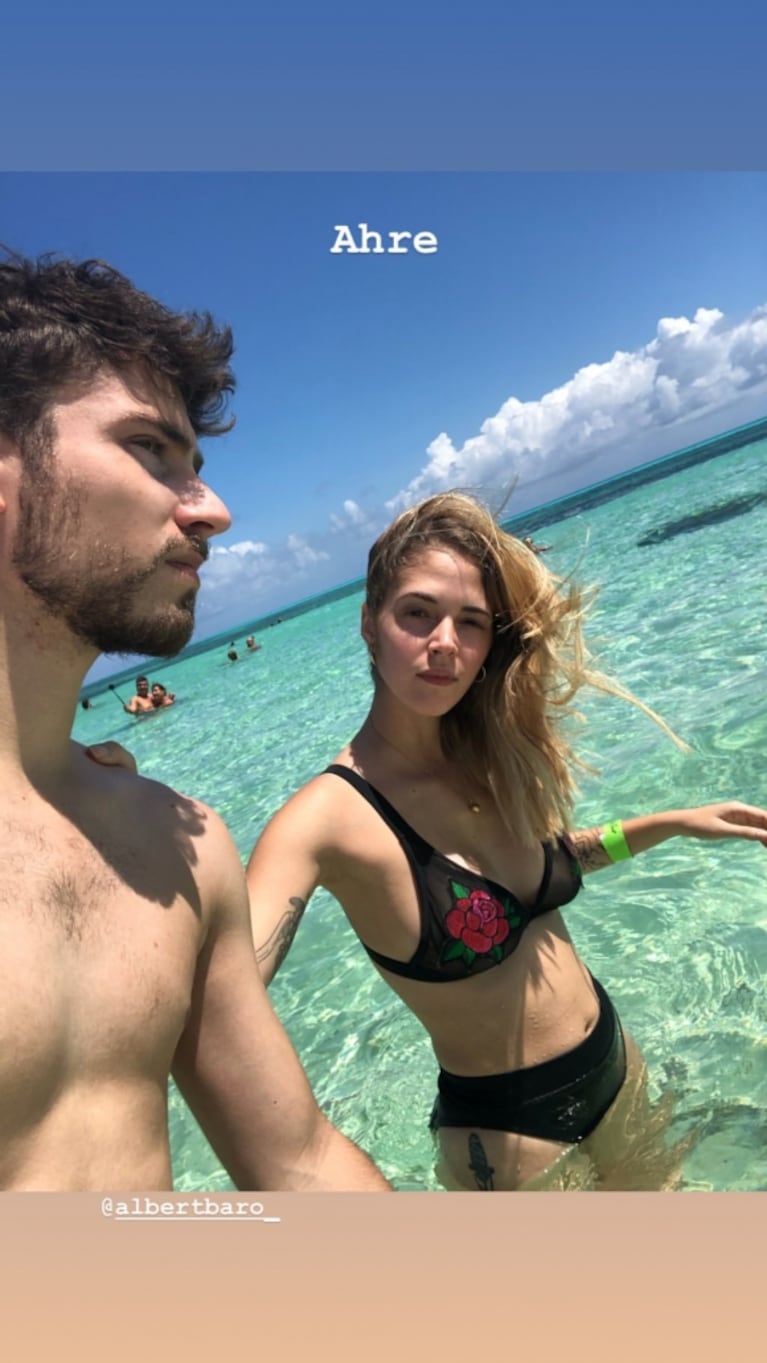 Las fotos de la mini luna de miel de Albert Baró y Nerina Uturbey en Playa del Carmen: lomazos, tequila y sol