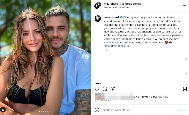 Las fotos de la primera salida de China Suárez y Mauro Icardi tras confirmar el romance: detalles de la cita