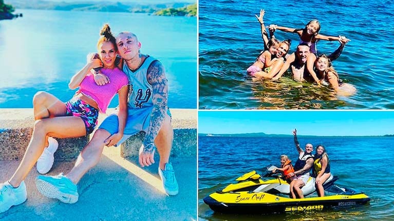 Las fotos de las vacaciones familiares de ensueño de El Polaco y Barby Silenzi en Córdoba: La banda