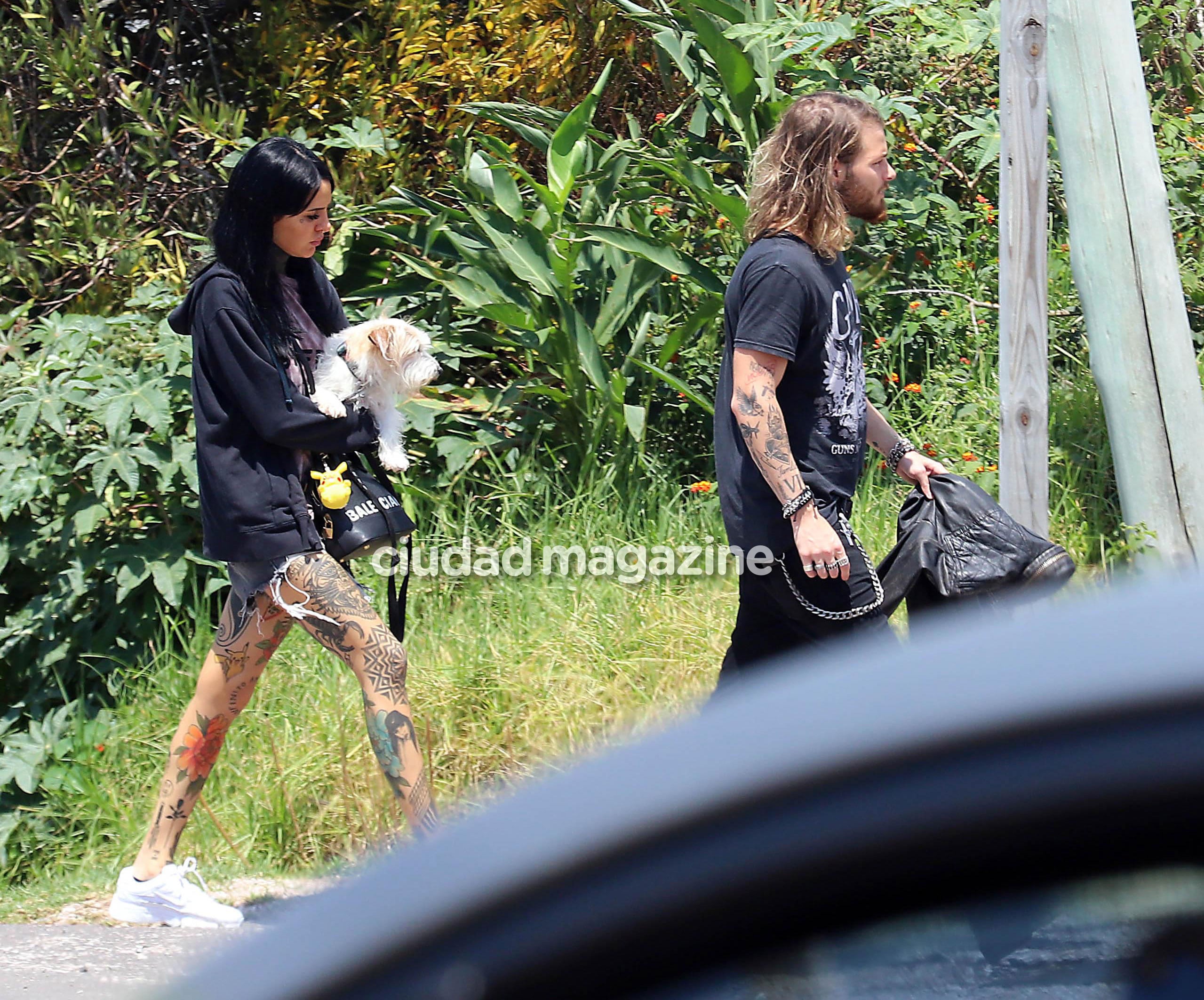 Las fotos de Luca Bonomi y Candelaria Tinelli, reconciliados en Punta del Este. (Foto: GM Press)