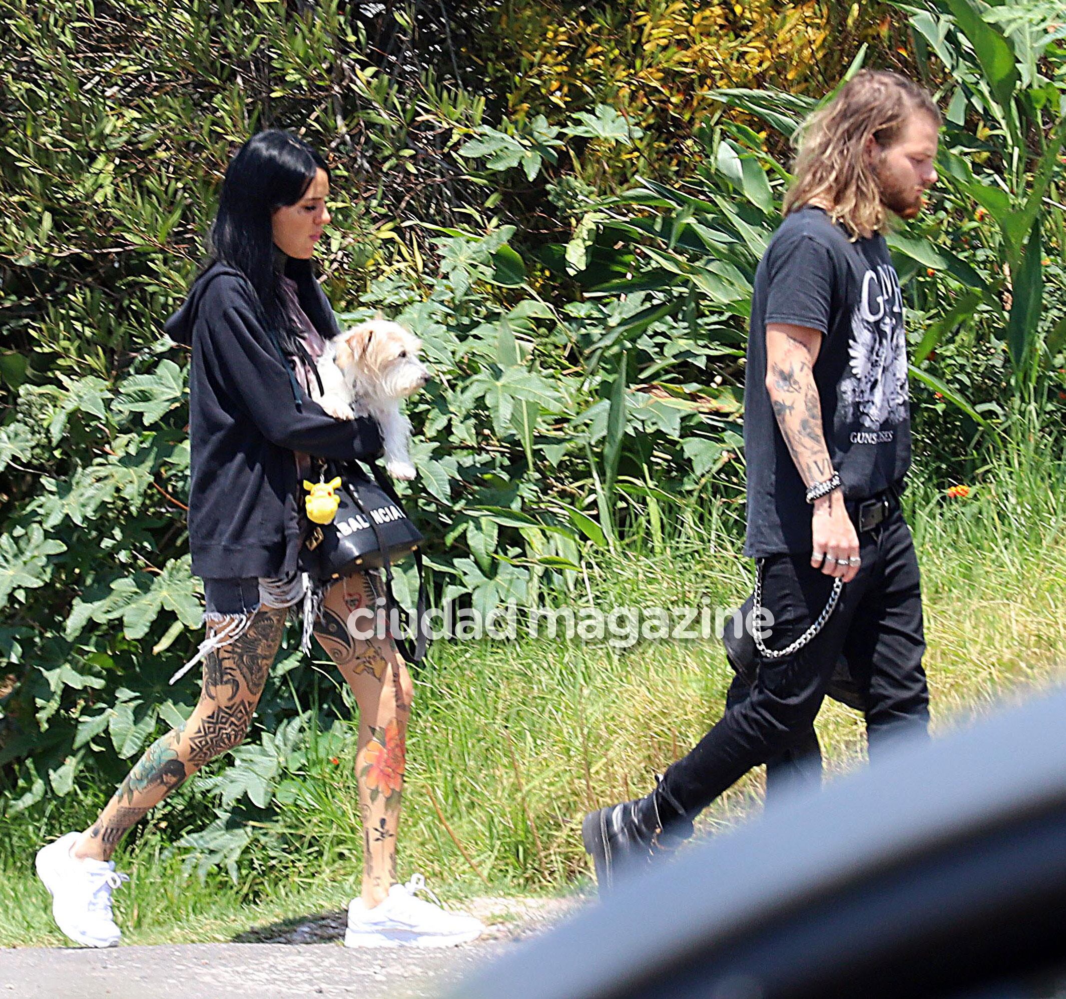 Las fotos de Luca Bonomi y Candelaria Tinelli, reconciliados en Punta del Este. (Foto: GM Press)