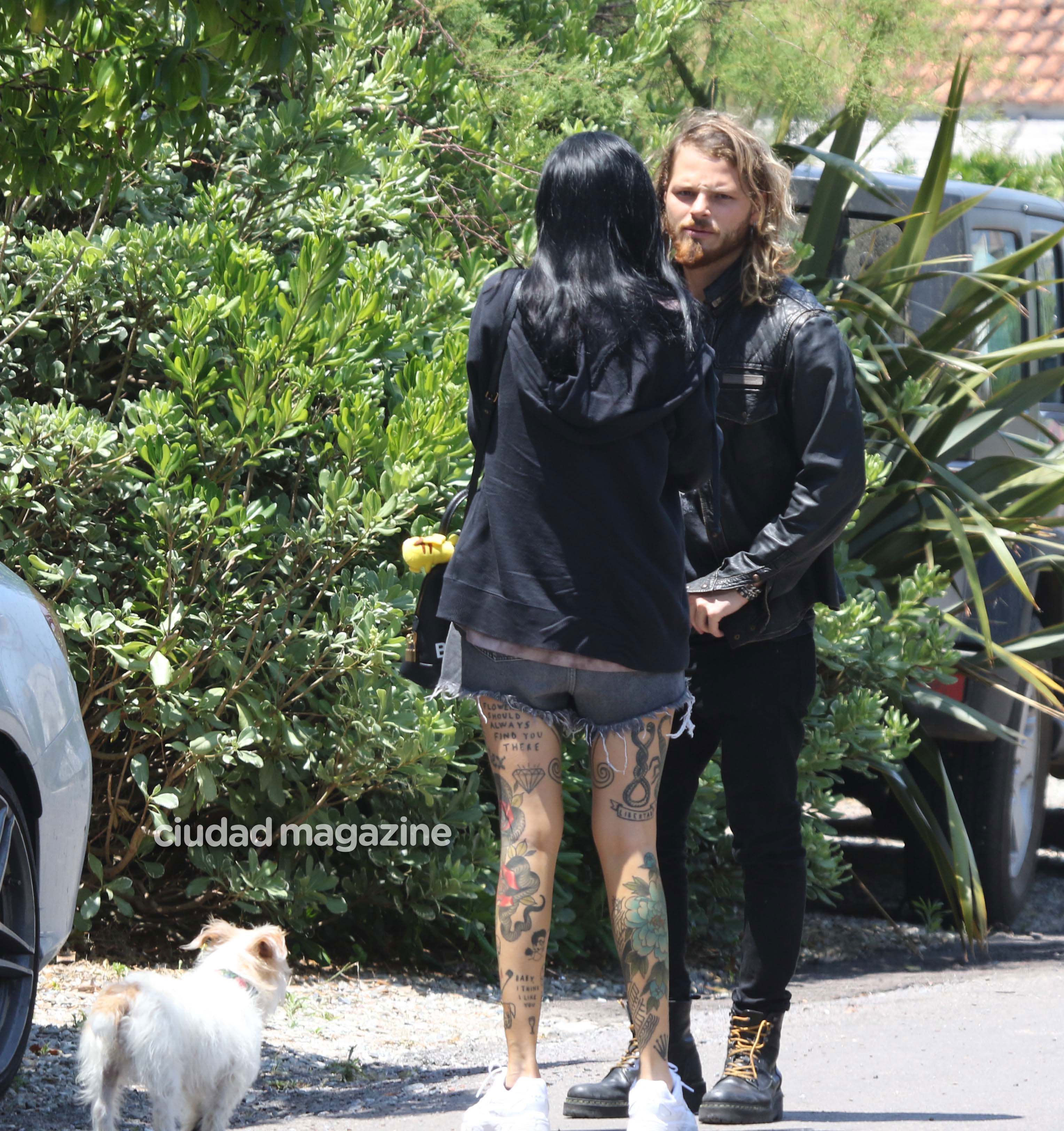 Las fotos de Luca Bonomi y Candelaria Tinelli, reconciliados en Punta del Este. (Foto: GM Press)