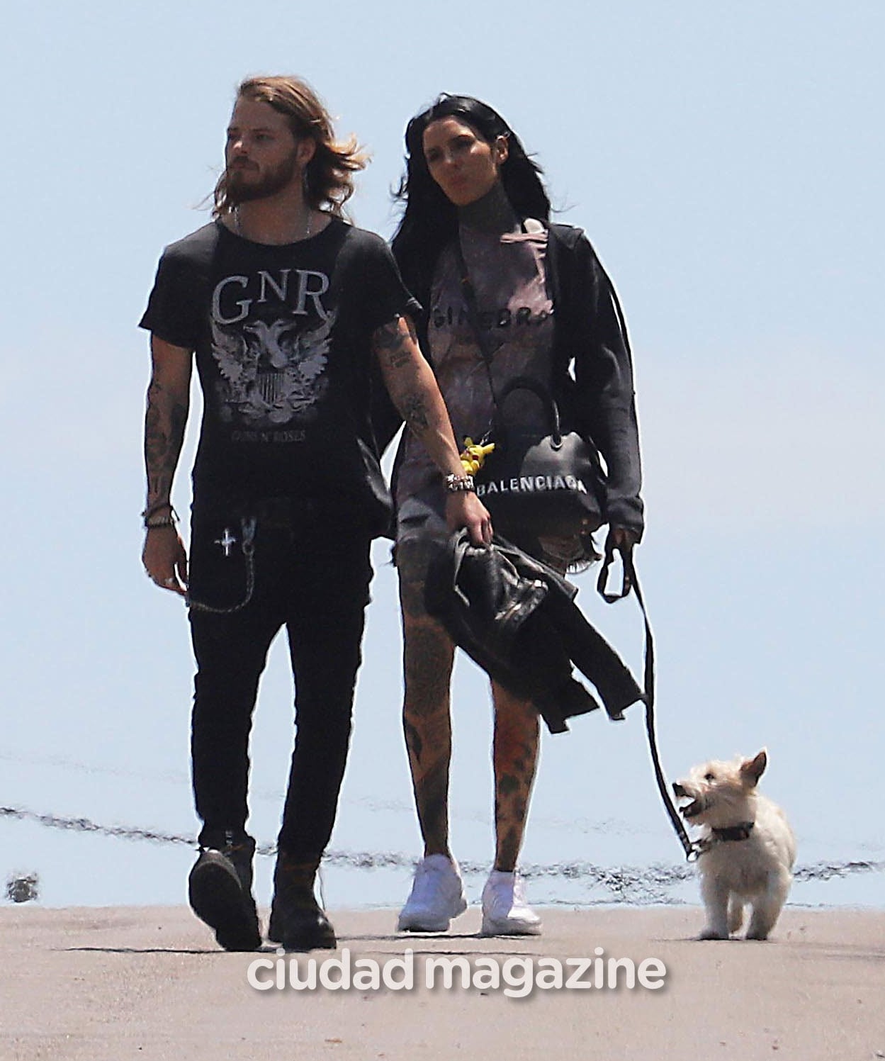 Las fotos de Luca Bonomi y Candelaria Tinelli, reconciliados en Punta del Este. (Foto: GM Press)