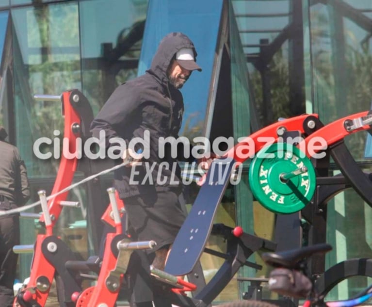 Las fotos de Luciano Castro y Flor Vigna entrenando juntos: fitness y complicidad en el gimnasio donde nació su amor