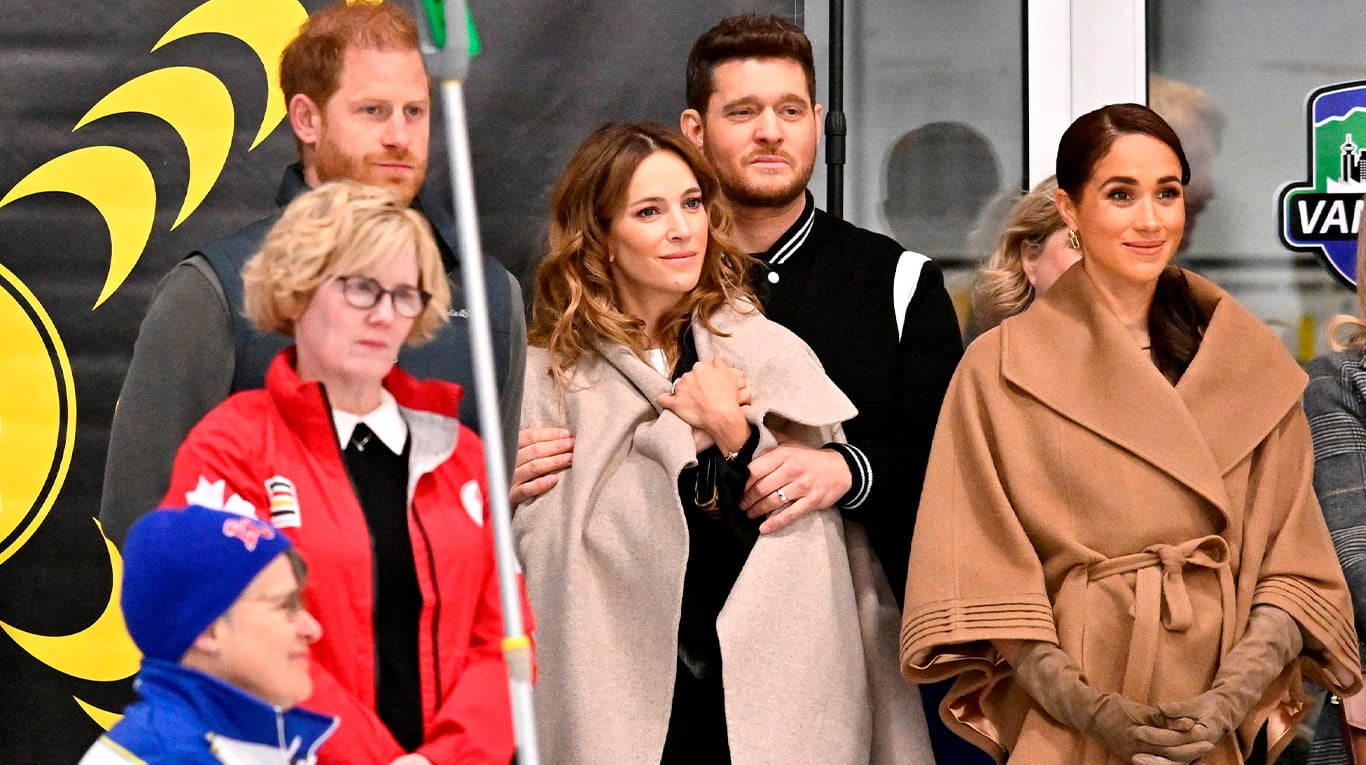 Las fotos de Luisana Lopilato y Michael Bublé con Harry y Meghan, los duques de Sussex