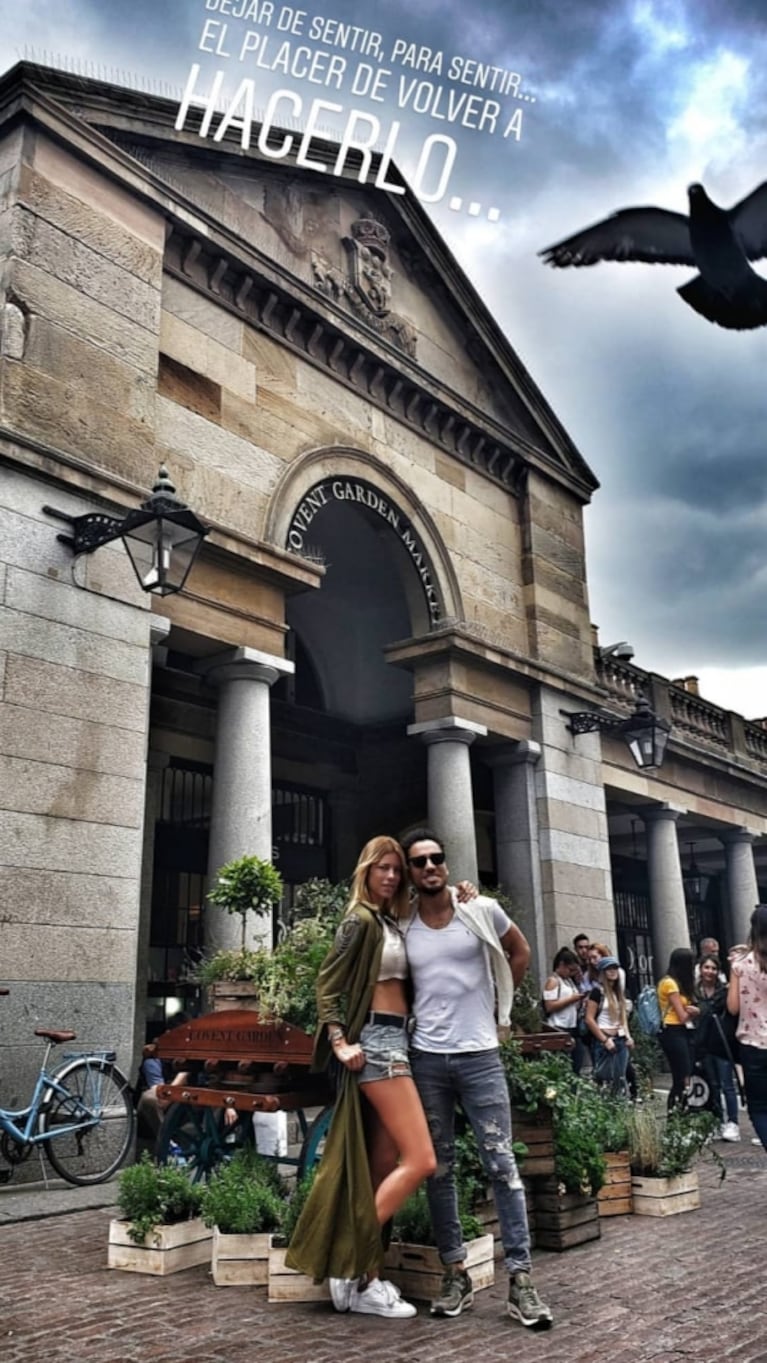 Las fotos de Nicole Neumann con su novio en Londres... ¿y un palito dedicado a Cubero?