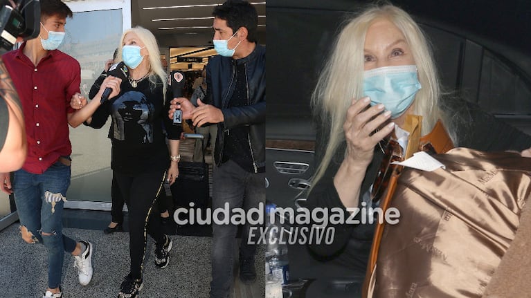 Las fotos de Susana Giménez en Ezeiza tras regresar de París donde entrevistó a Wanda Nara y Mauro Icardi (Fotos: Movilpress)